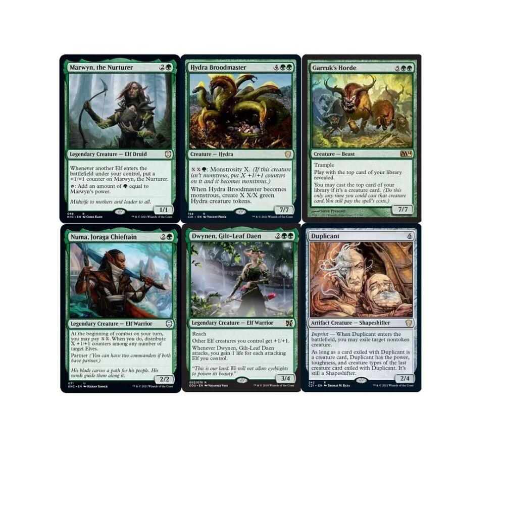 MTG Commander EDH Deck Marwyn, the Nurturer 100 Cards Elf Tribal Custom Deck NM